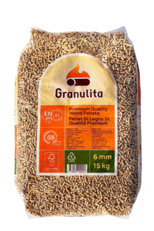 Pellet Granulita 100% Abete 15 Kg