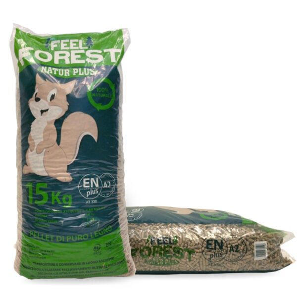 Pellet Feel forest Natural Plus 78 Sacchi - immagine 2